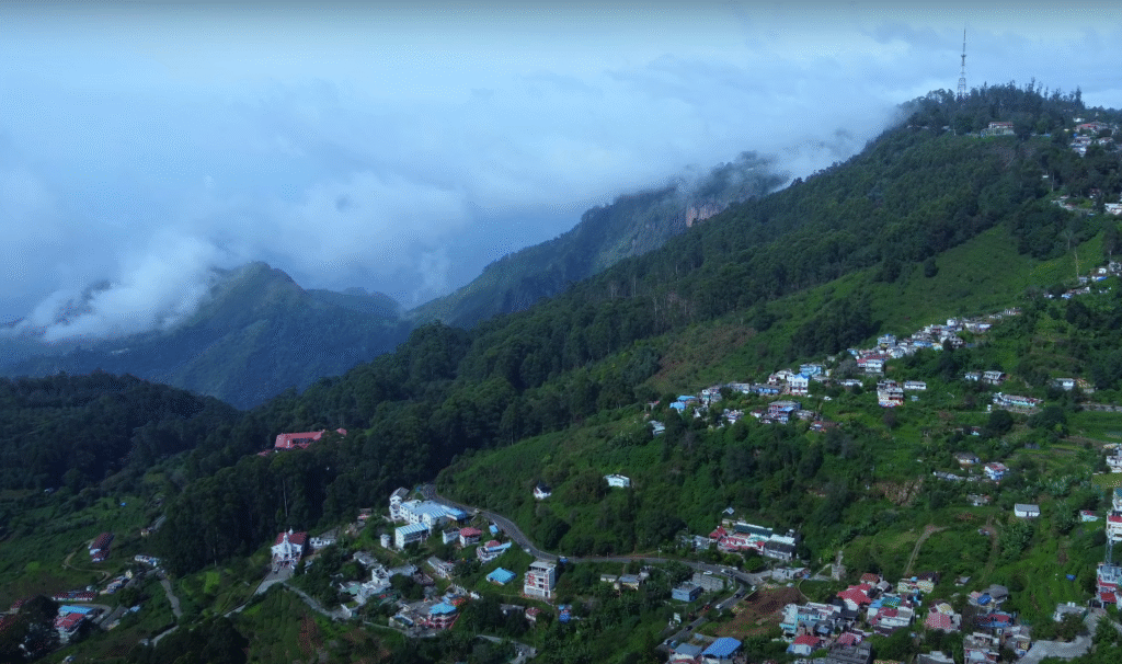 Darjeeling toy train sunrise view