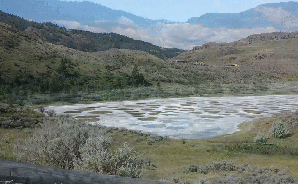 Colorful mineral spots of Spotted Lake