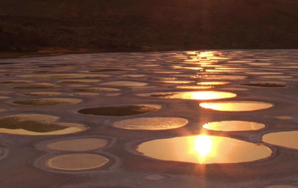 Polka dot lake in Osoyoos BC