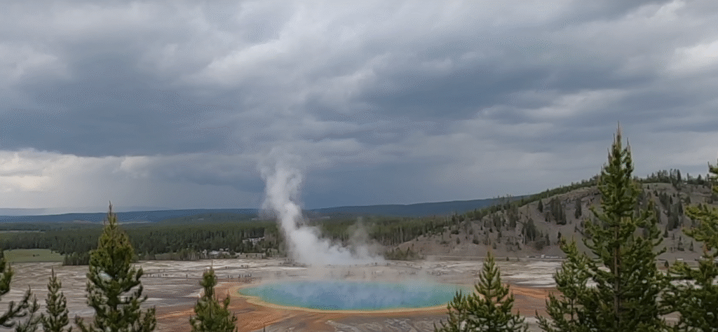 Glacier National Park trails on summer holiday trip in USA